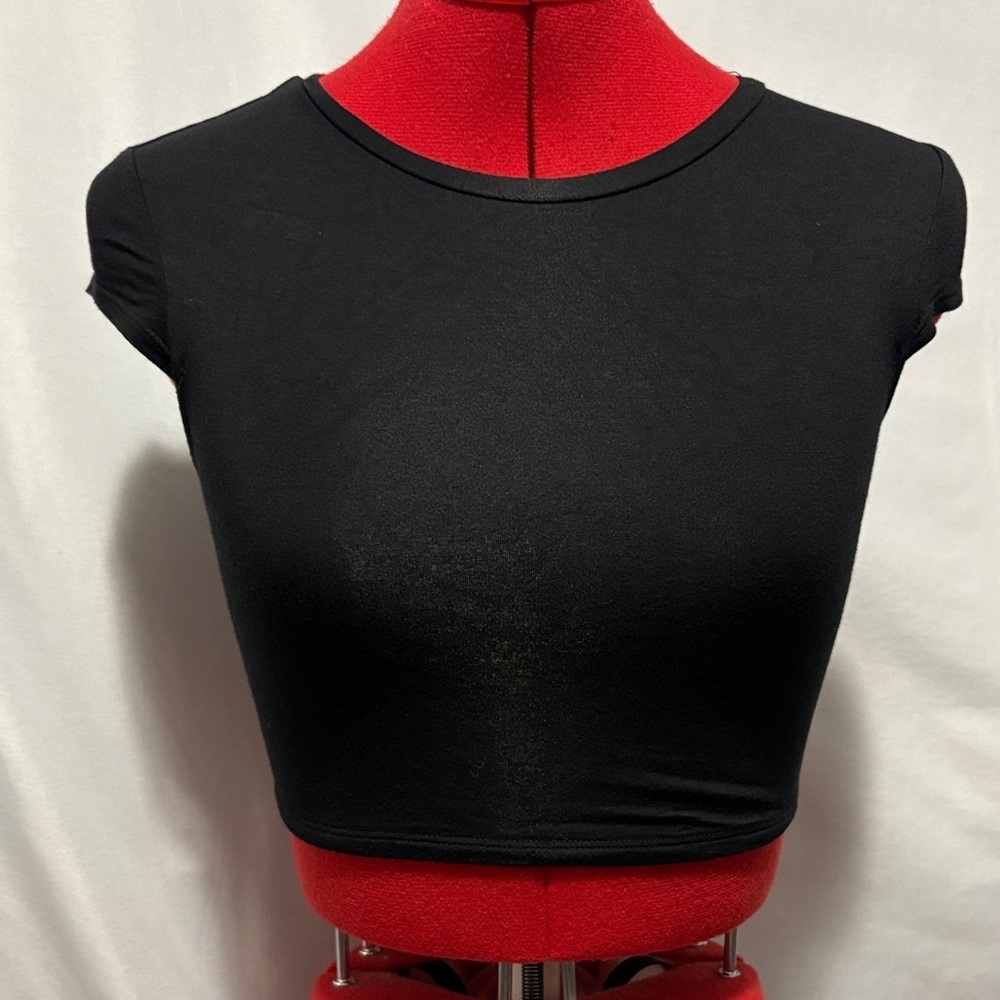 Garage Sleek Black Crop Top XS265
